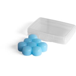 Stopz oordoppen Silicone Aqua, waterbestendig, blauw, blister van 8 stuks