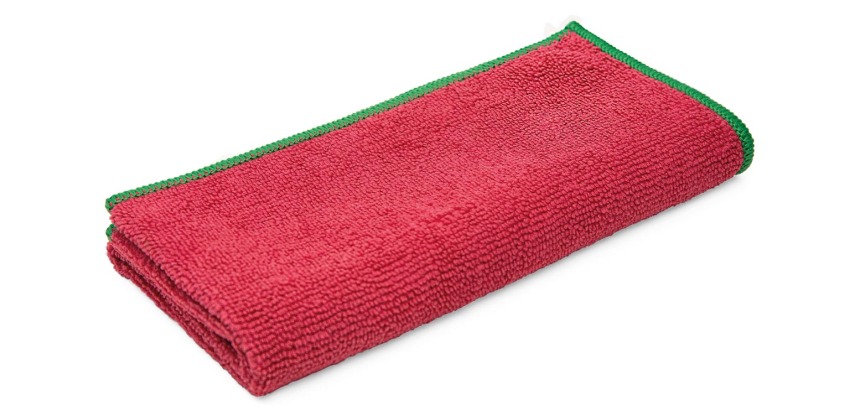 Chiffon microfibre Greenspeed Elements 40x40cm rouge - paquet de 10