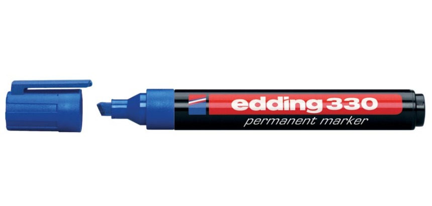 Edding marqueur permanent e-330 bleu