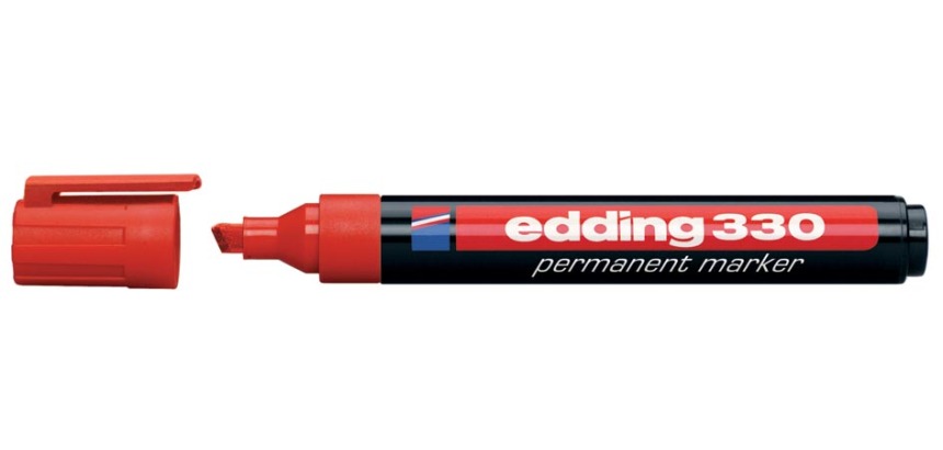 Edding marqueur permanent e-330 rouge