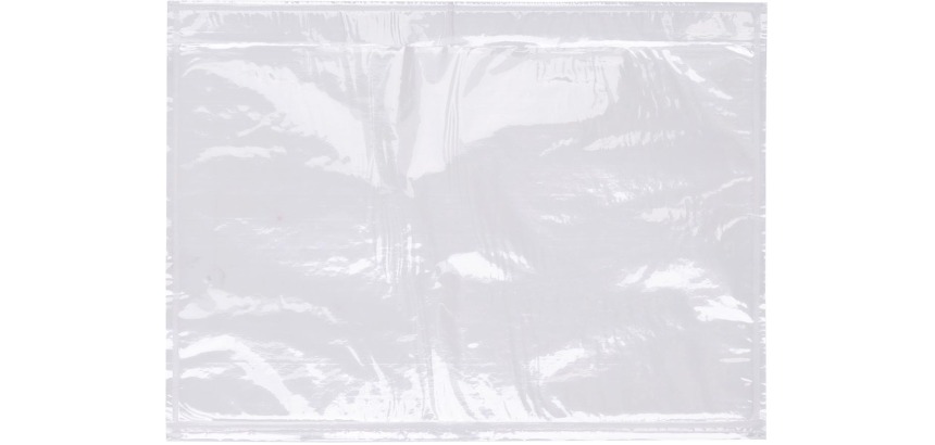 OFFICE products document pouch, 155 x 235 mm, self-adhesive, transparent, box of 500 pieces