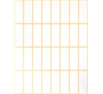 Multi-purpose label 38 x 14 mm white - Pack of 928