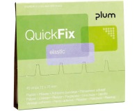 Plum QuickFix recharge pour distributeur de pansements adhésifs, 45 pansements élastiques
