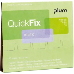Plum QuickFix recharge pour distributeur de pansements adhésifs, 45 pansements élastiques
