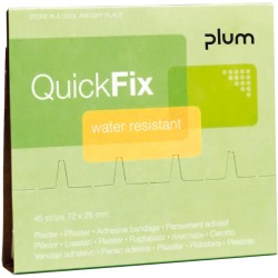 Plum QuickFix recharge pour distributeur de pansements adhésifs, 45 pansements plastiques