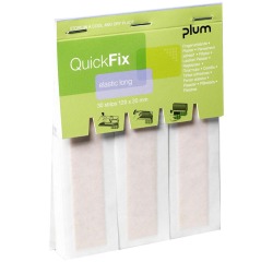 Plum QuickFix navulling voor pleisterautomaat, 30 elastische pleisters, ft 120 x 20 mm