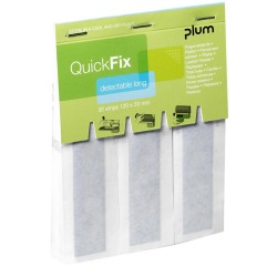 Plum QuickFix recharge pour distributeur de pansements adhésifs, 30 pansements détectables, extra longues