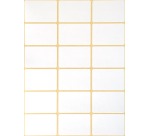 Multi-purpose labels 38 x 24 mm white - Pack of 522