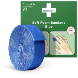 Cederroth pansement autoadhésif, bleu, 6 cm x 4,5 m