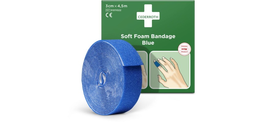 Cederroth pansement autoadhésif, bleu, 6 cm x 4,5 m