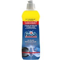 Finish liquide de rinçage pour lave-vaisselle, flacon de 800 ml, citron