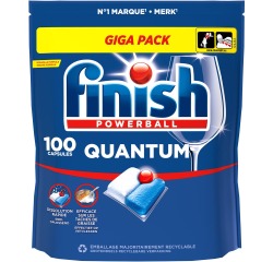 Finish Quantum Regular tablettes pour lave-vaisselle, paquet de 100 capsules