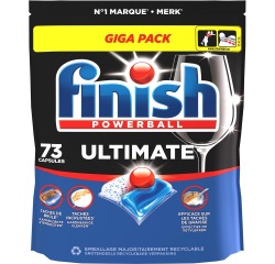 Finish Ultimate Regular tablettes pour lave-vaisselle, paquet de 73 capsules