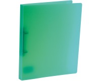 Bronyl classeur à anneaux, pour ft A4, en PP, 2 anneaux en D de 15 mm, vert transparent