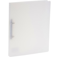 Bronyl classeur à anneaux, pour ft A4, en PP, 2 anneaux en D de 15 mm, blanc transparent