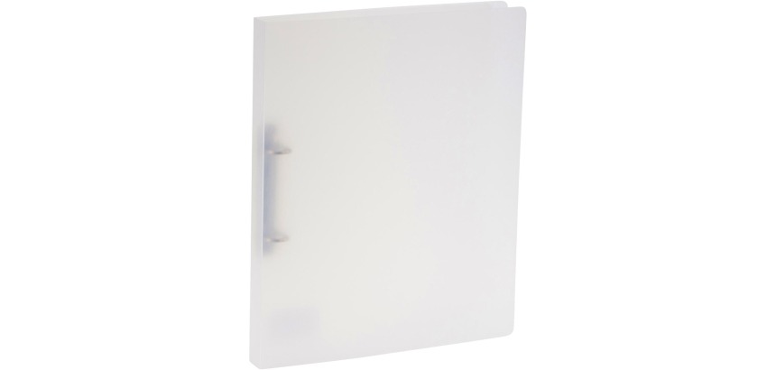 Bronyl classeur à anneaux, pour ft A4, en PP, 2 anneaux en D de 15 mm, blanc transparent