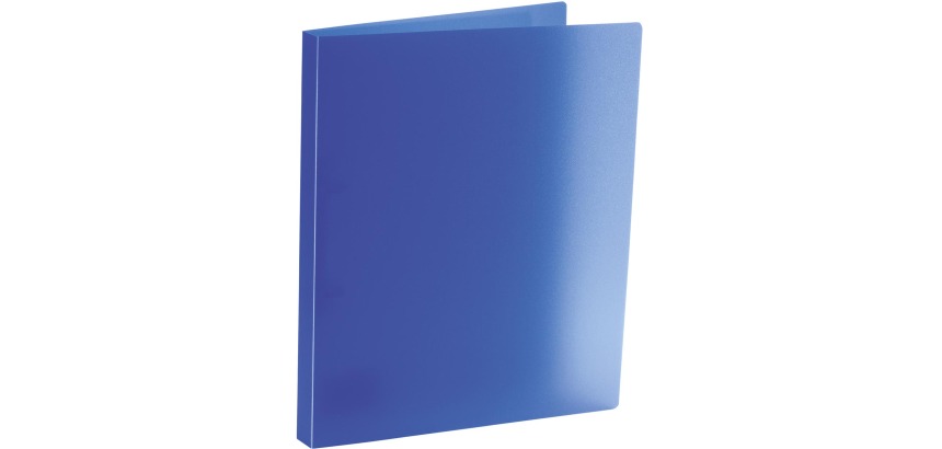 Bronyl classeur à anneaux, pour ft A4, en PP, 2 anneaux en D de 15 mm, bleu transparent