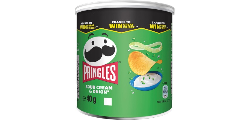 Pringles chips, 40g, sour cream & onion
