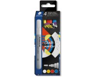 Staedtler Lumocolor marqueur à la craie, set de 4 pièces