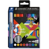 Staedtler Lumocolor marqueur à la craie, set de 8 pièces