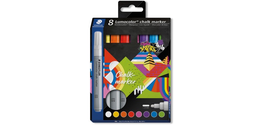 Staedtler Lumocolor chalk marker, set of 8 pieces