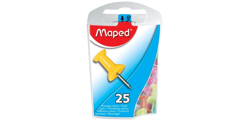 Epingles Push pins Maped Office couleur 25 pièces
