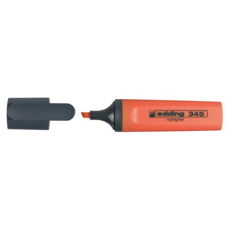 Edding surligneur 345 orange, boîte de 10 pièces