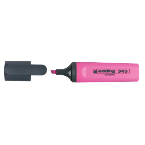 Edding surligneur 345 rose, boîte de 10 pièces