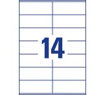 Avery Label 3477 105x41mm white 1400 pieces