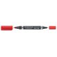 Staedtler Lumocolor Duo 348, marqueur permanent, rouge