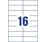 Avery Label 3484 105x37mm white 1600 pieces