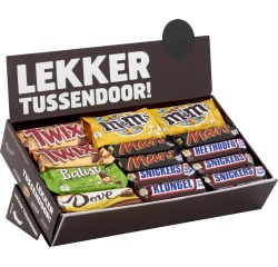 Candy Box Mars Snickers Twix M&M Balisto Dove