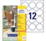 Avery Label L3416-10 round 60mm white 120 pieces