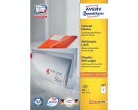 Etiket Avery Zweckform 3427 105x74mm wit 800stuks