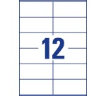 Etiquette Avery Zweckform 3424 105x48mm blanc 1200 pièces