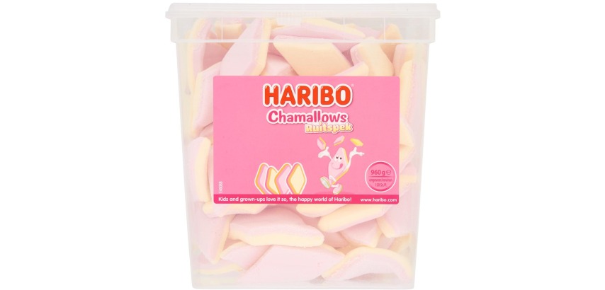 Haribo Chamallows diamond-shaped marshmallows, box of 120 pieces