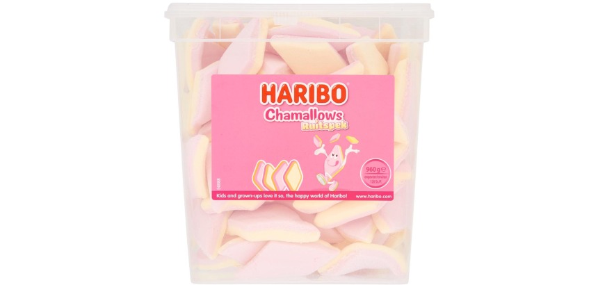 Haribo Chamallows guimauves en forme de losange, boîte de 120 pièces