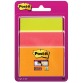 Post-it Super Sticky notes, 45 feuilles, 3 formats, couleurs assorties néon , sous blister