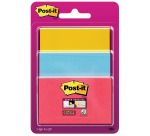 Post-it Super Sticky Notes, 45 Blätter, 3 Formate, verschiedene Farben, im Blisterpack