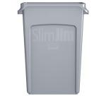 Rubbermaid Slim Jim Container, 87 L, Gray