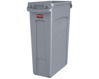 Rubbermaid afvalcontainer Slim Jim, 87 liter, grijs