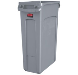Rubbermaid afvalcontainer Slim Jim, 87 liter, grijs