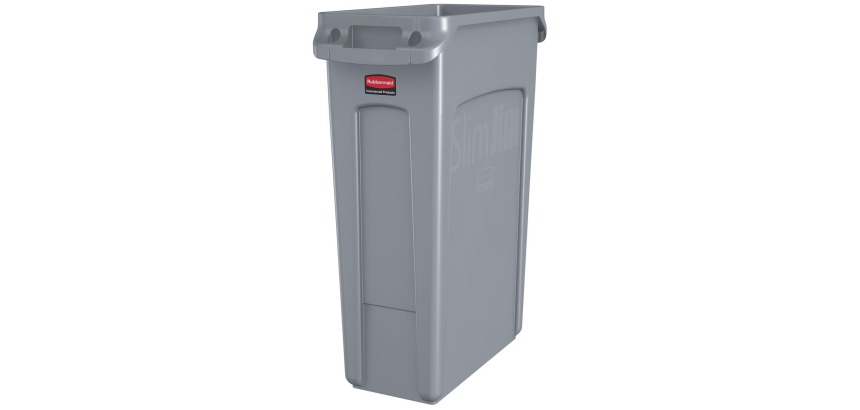Rubbermaid Slim Jim Container, 87 L, Gray