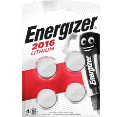 Batterij Energizer knoopcel 4xCR2016 lithium