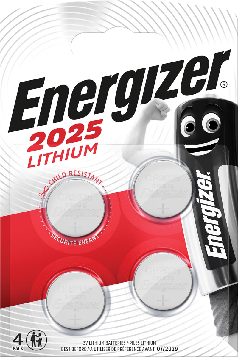 Blister 4 piles bâtons Energizer