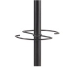Portemanteau avec porte-parapluies, 5 patères, noir