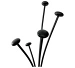 Portemanteau avec porte-parapluies, 5 patères, noir