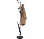 Portemanteau avec porte-parapluies, 5 patères, noir