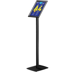 Support info Europel avec cadre clipsable A4 noir