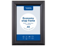 Europel Economy flap frame, 25 mm list, A5 size, black